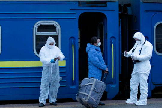 В Киев прибыл спецпоезд из Москвы