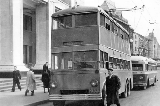 Почти как в Лондоне: в СССР ходили двухэтажные троллейбусы