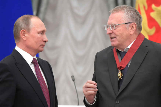 Путин пока никак не отреагировал на скандальные слова Жириновского