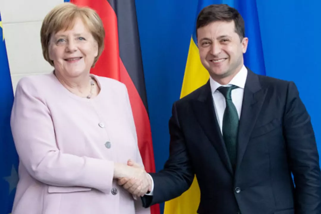 Ангела Меркель пообещала Зеленскому, что Германия будет помнить о войне и зверствах нацистов в Украине