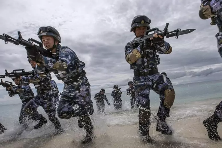 Китай провёл военные учения, имитирующие высадку морской пехоты на Тайвань
