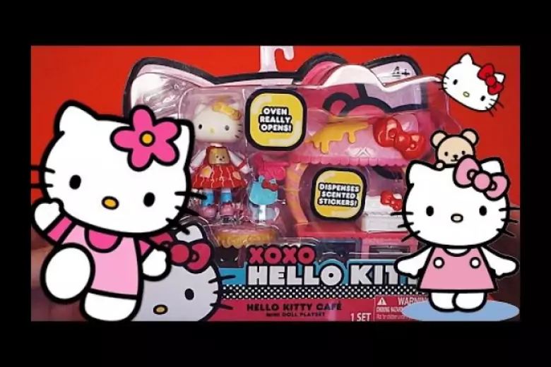 Hello kitty распаковка. Хэллоу Китти черная. Шоу Хелло Китти. Хелло Китти горничная Хелло Китти. Правда о hello Kitty.