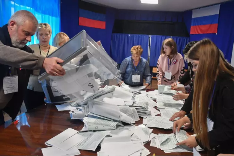 Опубликованы итоги референдумов в ДНР, ЛНР, Запорожской и Херсонской областях на участках в РФ
