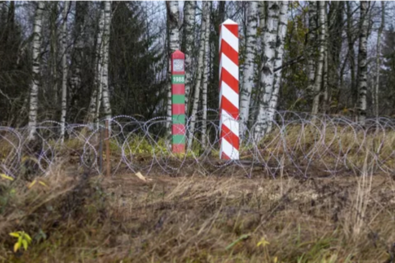 Группа мигрантов застряла у польско-белорусской границе, на территории Польши