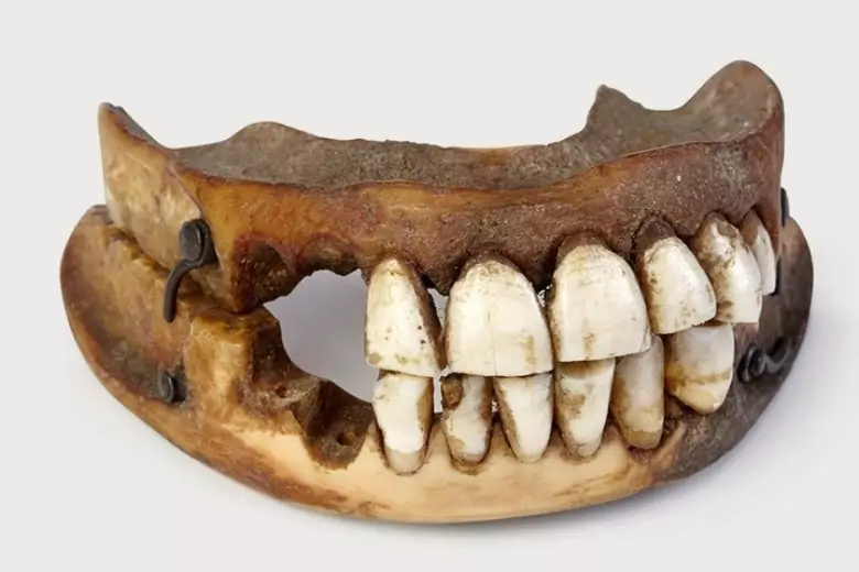 В начале 19-го века зубные протезы делали из зубов убитых солдат