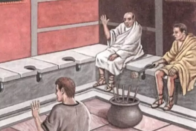 Сборщики мочи были обычным явлением в общественных туалетах Древнего Рима