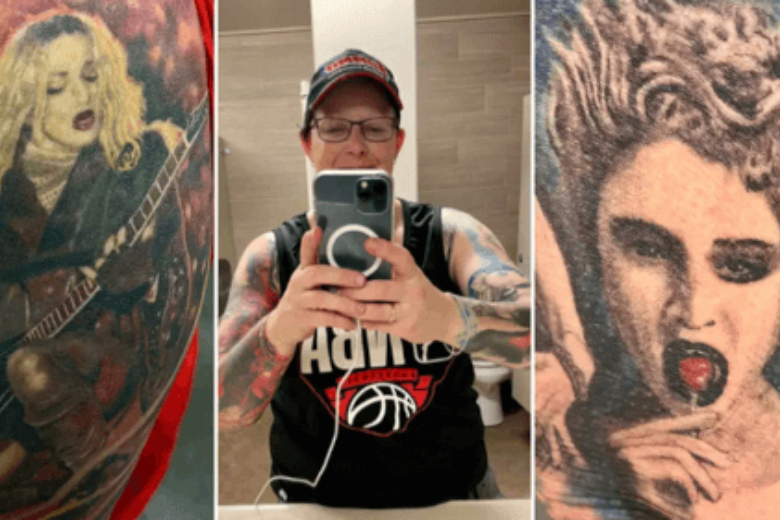 Поклонница Мадонны сделала рекордное количество татуировок со знаменитостью