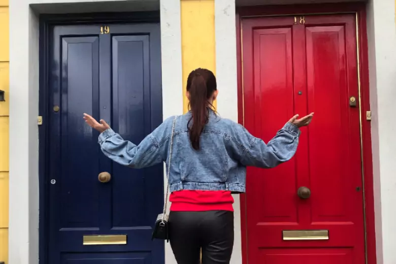 Вы вряд ли найдете в Ирландии хоть один дом, в котором двери были бы одного цвета