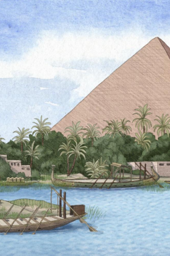 Пирамиды Гизы расположены довольно далеко от древних каменоломен. 