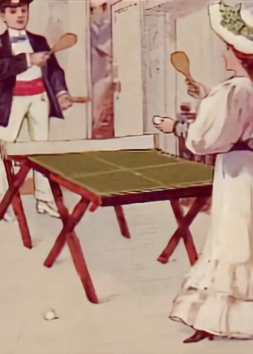 Настольный теннис придумали в высшем английском обществе в 1880-х годах как салонную альтернативу большому теннису. 
