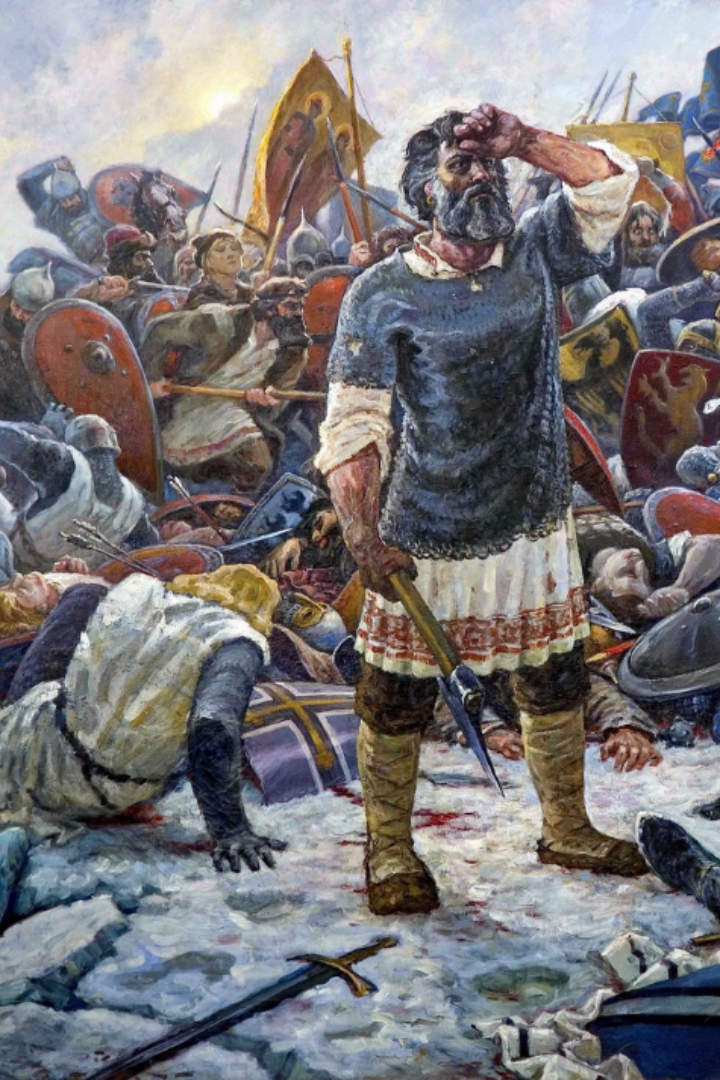 Утверждение о том, что тевтонские рыцари провалились под лёд Чудского озера, и благодаря этому русские войска одержали победу в Ледовом побоище, является мифом. 