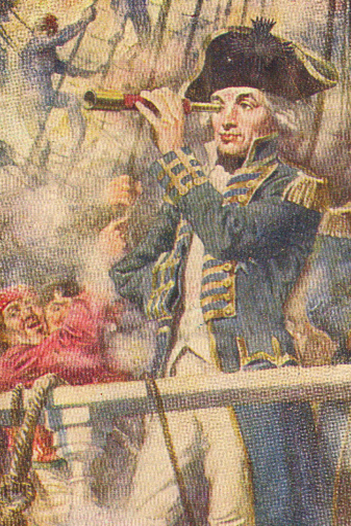 В ходе Копенгагенского сражения главнокомандующий британским флотом сэр Хайд Паркер-младший отдал приказ об отступлении. 