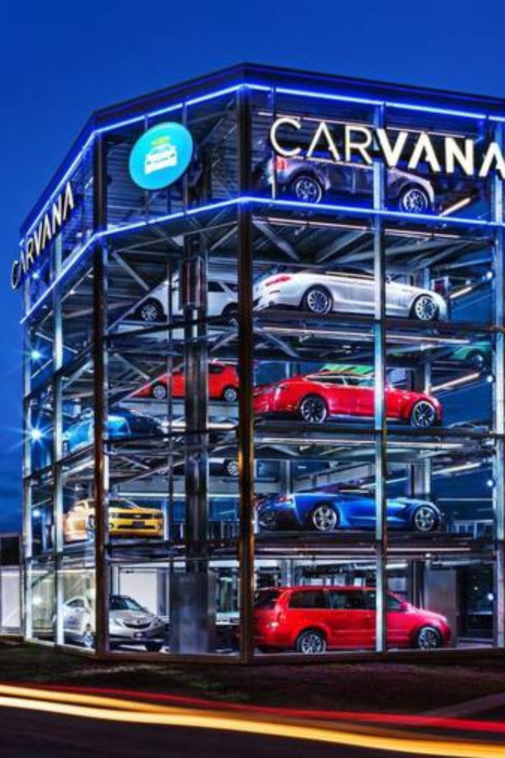 Американский стартап Carvana предлагает купить автомобиль и оформить все документы в онлайн-режиме. 
