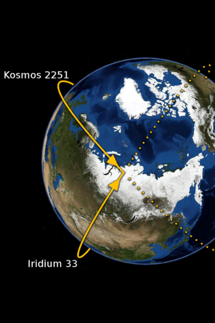 Уже давно выведенный из эксплуатации российский военный спутник «Космос-2251» не поделил орбиту с действующим американским спутником «Iridium-33».